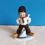 GH & CO Vitorlás Kisfiú Porcelán Figura fotó