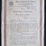 Kuncz József és Társa fehérnemű kelengye megrendelő + részletfizetési megállapodás 1914 fotó