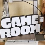 Game Room 3D led világító felirat fotó