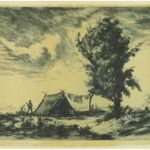 Maksay Nelly : "Felhős táj" 1928 fotó