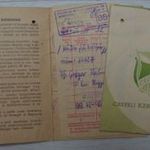 Csepel Mátra férfi kerékpár számla, jótállási jegy és kezelési útmutató 1961 fotó