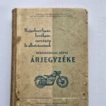 Motorkerékpár, kerékpár, varrógép és alkatrészeinek kereskedelmi képes árjegyzéke fotó