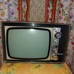 Videoton hordozható tranzisztoros minivizor TV televízió fotó