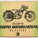 125 cm3-es "D"-CSEPEL motorkerékpár kezelése. (1956) fotó