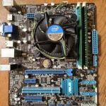 Intel i5-3470 (4x3, 2 / 3, 6 GHz) + 8 GB DDR3 1600 MHz Kingmax + Asus P8H77-M LE félgép eladó fotó