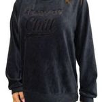 HUNKEMÖLLER sötétkék FELIRATOS L/XL puha PLÜSSÖS anyagú MELEGÍTŐ PULÓVER i3 fotó