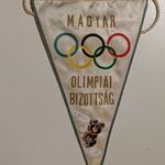 MAGYAR OLIMPIAI BIZOTTSÁG RETRO SPORT ZÁSZLÓ+KITŰZŐ 1FT fotó