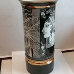 HOLLÓHÁZI PORCELÁN SZÁSZ ENDRE VÁZA 26 CM fotó