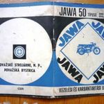 Jawa 50 tipusú motorkerékpár kezelési útmutatója 70 oldal + borító. (B 16) fotó