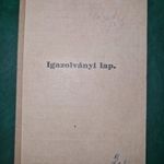 1936, katonai igazolványi lap, 1. gyalogezred fotó