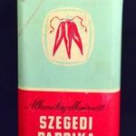 ÁLLAMILAG ELLENŐRZÖTT SZEGEDI PAPRIKA FÉM PLÉH DOBOZ fotó
