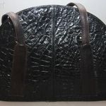 Valódi bőr, fekete, igényes, egyedi, elegáns válltáska, táska -női fotó