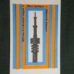Kártyanaptár, BÉV építőipari vállalat, Pécs, grafikai, Tv torony, 1972 (1) fotó