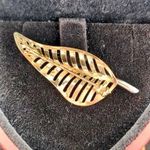 Arany bicolor levél bross Au585% 14 karát 2.9 gramm Új Doboz+ tanúsítvány! fotó