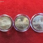 JÓFORINT SOR 10, 20, 25 FORINT 1956 EZÜST: 50g BU, nagyon enyhe oxidfolt fotó