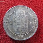 FERENC JÓZSEF 1 FORINT 1881 KB EZÜST: 12, 3g kiv fotó