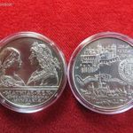 MÁTYÁS - BUDA ÉREMPÁR 2 x 500 FORINT 1990 EZÜST: 56g BU, nagyon enyhe oxidfolt fotó