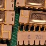 18 darab szovjet aranyozott elektronikai alkatrész IC fotó
