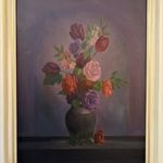 Szentgyörgyi Miklós (1955 - ) Virág csendélet c. Képcsarnokos festménye EREDETI GARANCIÁVAL!! fotó