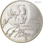 5 Deutsche Mark emlékérme NSZK 1974 Immanuel Kant filozófus.250519 140 fotó