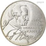 5 Deutsche Mark emlékérme NSZK 1974 Immanuel Kant filozófus.250518 2355 fotó