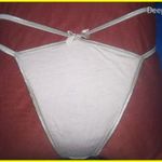 Világos barna színű dupla oldalpántú pamutos tanga S/M fotó