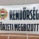 Régi Kádár-kori rendőrségi zománctábla - RENDŐRSÉG KÖRZETI MEGBÍZOTT - csodaszép állapot fotó