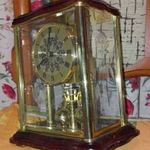 retro régi ritka pendulum HALLER négy golyós inga quartz asztali óra GERMANY VIDEÓ fotó