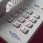 Régi retro vezetékes telefon Mechanikai Művek fotó