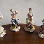 4 db bájos porcelánszobor fotó