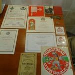 Retro tűzoltó relikvia-3: Vegyes tűzoltó relikvia csomag: 13 db-os kollekció! & fotó