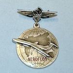Aeroflot szovjet repülős kitűző - régi orosz repülő jelvény fotó