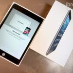 APPLE iPad Mini 2 tablet Wi-Fi 16 GB fekete, karcmentes, eredeti doboz + USB kábel + neoprén védőtok fotó