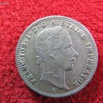 FERENC JÓZSEF 1/4 FLORIN 1858 A EZÜST: 5, 3g kiv fotó