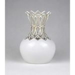 1U293 Áttört fehér arany Herendi porcelán váza 15 cm fotó