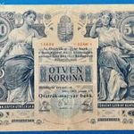 1902 -es 50 Korona Osztrák-Magyar Bank!!!! Ritkább !!! VG (L1909) fotó