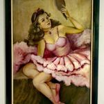 Fried Pál aláírással (1893-1976) Balerina tükörrel fotó