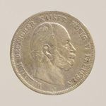 1876 C Németország - Porosz ezüst 5 Márka ( 27, 29 g ) -250205 fotó