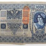 HASZNÁLT 1902-ES 1000 OSZTRÁK KORONA BANKJEGY (VF) (A087) fotó