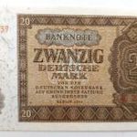 HASZNÁLT 1948-AS (NDK) 20 MÁRKA BANKJEGY (UNC) (A083) fotó