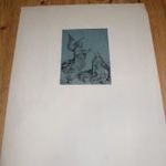 Régi festmény reprodukció nyomat Schongauer 30x40 cm - 13, 5x10, 1 cm fotó