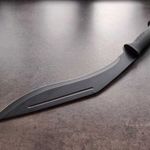 Olcsóbb lett! - Fekete színű Cold Steel Kukri túlélő kés, bozótvágó, machete fotó