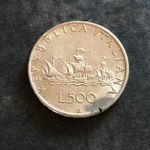 500 Lira olasz ezüst pénz 1958 1 darab fotó