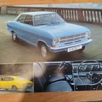 régi retró, opel kadett 70-es évek típuslap fotó
