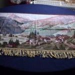 SOHASEM HASZNÁLT RÉGI szőnyeg , falvédő, faliszőnyeg, falikárpit 166x68cm +8cm rojt fotó
