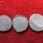 3db II.LAJOS DENÁR 1516, 1523, 1526 EZÜST: 1, 75g EGYBEN ELADÓ ! nsz+ fotó