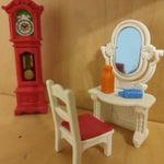 playmobil bútor bútorok babaház ház szék fésülködőasztal óra berendezés fotó