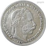 Ferenc József 20 Krajczár, VÁLTÓ PÉNZ – 1869 – Ezüst érme GY.F.— 250517 014 fotó