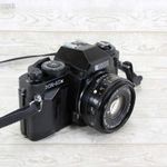 Ricoh KR-10X retro fényképezőgép - Ricoh Rikenon 50mm 1: 2 objektív fotó