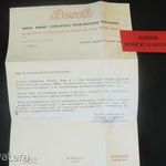 Bosch motor - garancia levél 1938 fotó